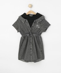 SHOO・LA・RUE（シューラルー）の「【110-150㎝】デニムドッキングワンピース（ワンピース）」