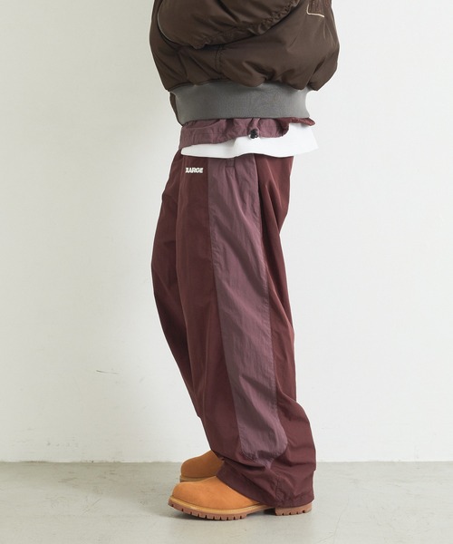 XLARGE(エクストララージ)の「NYLON PANELED PANTS(その他パンツ・メンズ・ブラック/ネイビー/バーガンディー・S/M/L/XL)」の8枚目の写真