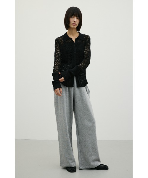 STYLEMIXER（スタイルミキサー）の「ロングリブクロシェドライニットポロ（ニット/セーター・レディース・グリーン/アイボリー/ブラック・FREE）」の17枚目の写真
