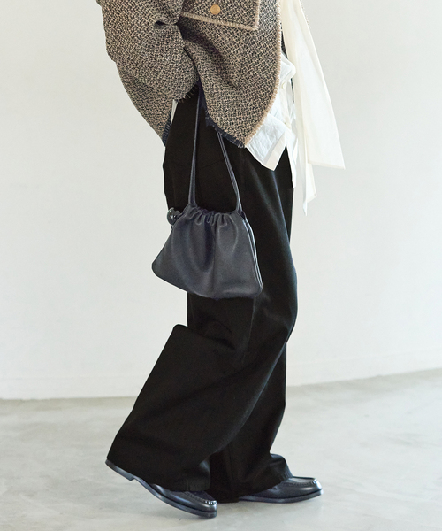journal standard L'essage（ジャーナルスタンダードレサージュ）の「SARROUELワイドパンツ（その他パンツ・レディース・ベージュ/ブラック・38/36）」の14枚目の写真