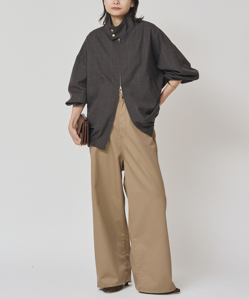 journal standard L'essage（ジャーナルスタンダードレサージュ）の「SARROUELワイドパンツ（その他パンツ・レディース・ベージュ/ブラック・38/36）」の19枚目の写真