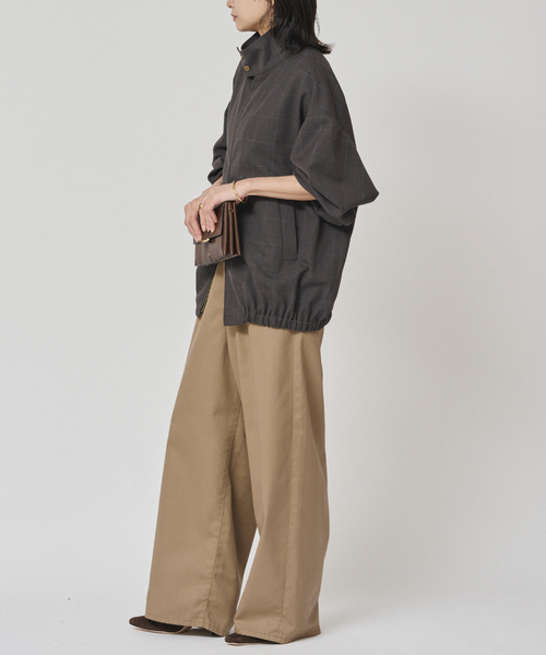 journal standard L'essage（ジャーナルスタンダードレサージュ）の「SARROUELワイドパンツ（その他パンツ・レディース・ベージュ/ブラック・38/36）」の20枚目の写真