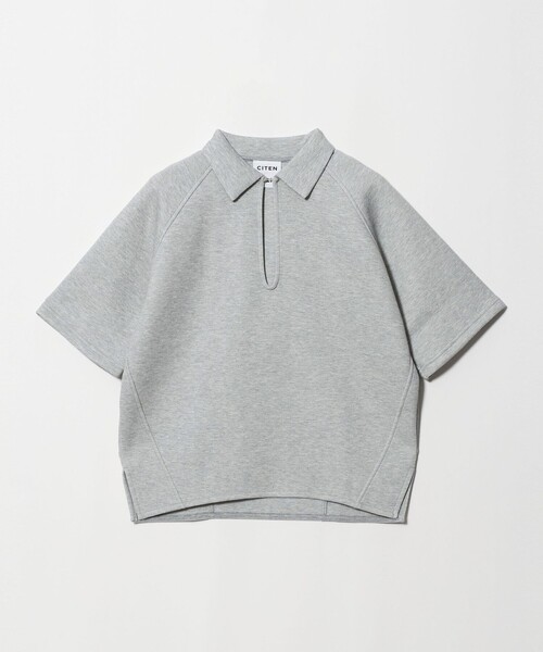 CITEN(シテン)の「<CITEN>スキッパートップ 5ブソデ(Tシャツ/カットソー・レディース・ライトグレー/ナチュラル・FREE)」の7枚目の写真