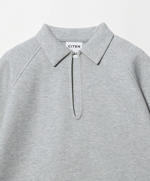 CITEN(シテン)の「<CITEN>スキッパートップ 5ブソデ(Tシャツ/カットソー・レディース・ライトグレー/ナチュラル・FREE)」の9枚目の写真