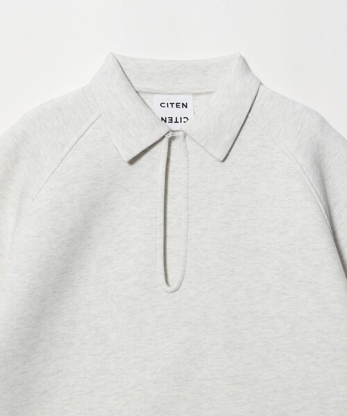 CITEN(シテン)の「<CITEN>スキッパートップ 5ブソデ(Tシャツ/カットソー・レディース・ライトグレー/ナチュラル・FREE)」の14枚目の写真