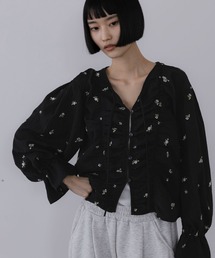 シャーリングシシュウブラウス 1073410