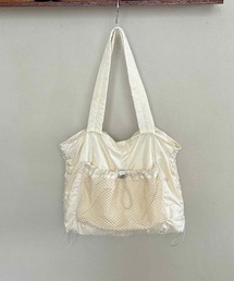 Liaa/ドローストリング メッシュポケット トートバッグ A18855