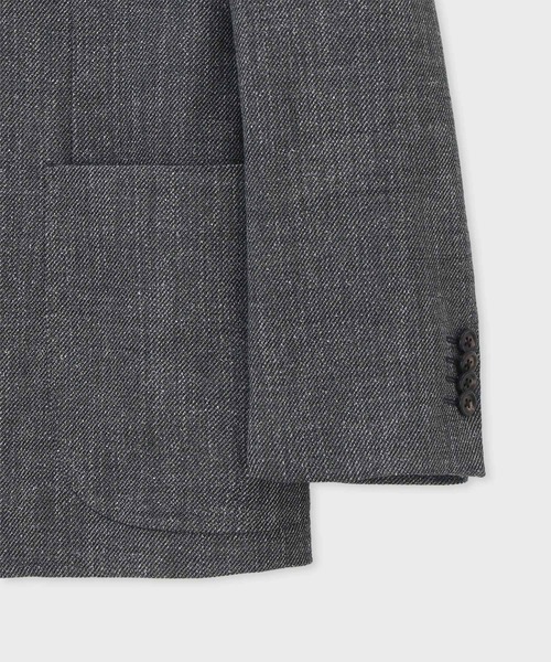 Paul Smith(ポールスミス)の「ネップツイル シングル2Bジャケット / 263172 2339(テーラードジャケット・メンズ・ブラウン/ダークグレー・LARGE/L2/SMALL/MEDIUM/X-LARGE)」の4枚目の写真