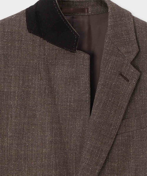 Paul Smith(ポールスミス)の「ネップツイル シングル2Bジャケット / 263172 2339(テーラードジャケット・メンズ・ブラウン/ダークグレー・LARGE/L2/SMALL/MEDIUM/X-LARGE)」の10枚目の写真