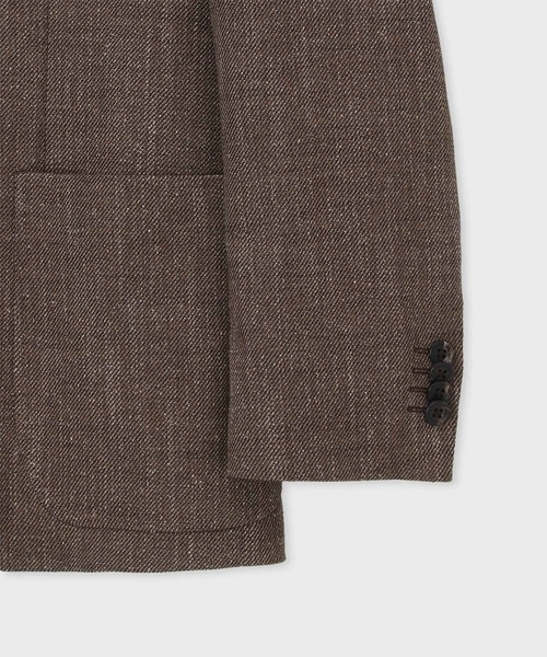 Paul Smith(ポールスミス)の「ネップツイル シングル2Bジャケット / 263172 2339(テーラードジャケット・メンズ・ブラウン/ダークグレー・LARGE/L2/SMALL/MEDIUM/X-LARGE)」の11枚目の写真
