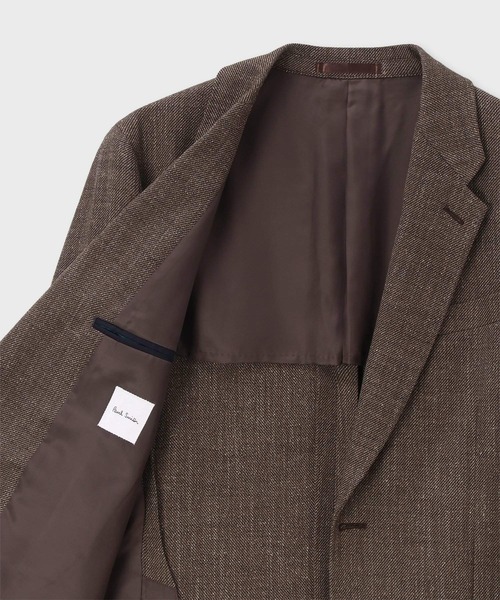 Paul Smith(ポールスミス)の「ネップツイル シングル2Bジャケット / 263172 2339(テーラードジャケット・メンズ・ブラウン/ダークグレー・LARGE/L2/SMALL/MEDIUM/X-LARGE)」の12枚目の写真