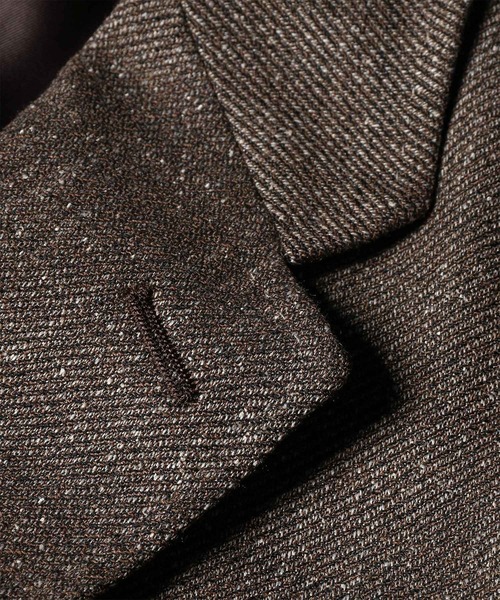 Paul Smith(ポールスミス)の「ネップツイル シングル2Bジャケット / 263172 2339(テーラードジャケット・メンズ・ブラウン/ダークグレー・LARGE/L2/SMALL/MEDIUM/X-LARGE)」の14枚目の写真