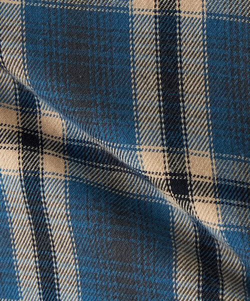 Purple&Yellow(パープルアンドイエロー)の「チェックシャツ(シャツ/ブラウス・メンズ・ブルー/ブラウン・L/M/S)」の9枚目の写真
