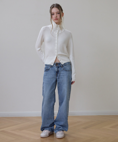 ROSEFRANTZ（ロゼフランツ）の「High Neck Eyelet Cardigan [Ivory]（カーディガン/ボレロ・レディース・アイボリー・OS）」の4枚目の写真