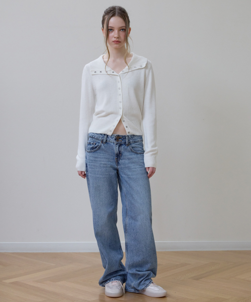 ROSEFRANTZ（ロゼフランツ）の「High Neck Eyelet Cardigan [Ivory]（カーディガン/ボレロ・レディース・アイボリー・OS）」の8枚目の写真