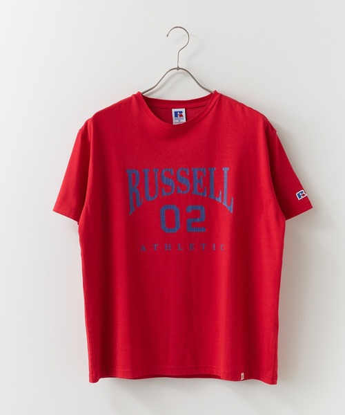 Russell Athletic(ラッセルアスレティック)の「RUSSELL ATHLETIC / ラッセルアスレティック VTG Cotton/Rayon Numbering T Tシャツ 2026年 夏 夏服(Tシャツ/カットソー・メンズ・レッド・L/M)」の2枚目の写真