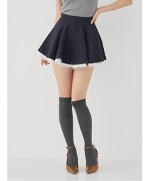 シャツドッキングブークレフレアミニスカート