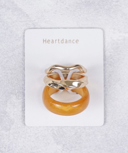 Heartdance(ハートダンス)の「アクリルカラー×ニュアンスメタル 3個セットリング(リング・レディース・アイボリー/ブルー/オレンジ・FREE)」の22枚目の写真