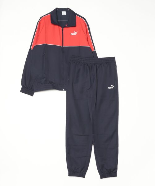 PUMA（プーマ）の「プーマ PUMA ウーブン カラーブロック スーツ（ジャージ・メンズ・ネイビー/ブラック・LL/L/3L/S/M）」の12枚目の写真