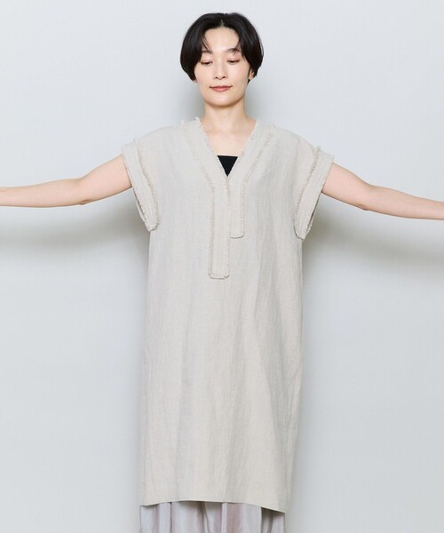MOGA(モガ)の「リネンナチュラルワッシャーコクーンシルエットワンピース(ワンピース・レディース・キナリ・2)」の18枚目の写真