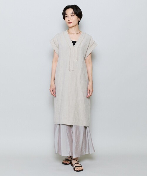 MOGA(モガ)の「リネンナチュラルワッシャーコクーンシルエットワンピース(ワンピース・レディース・キナリ・2)」の21枚目の写真
