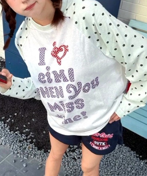 SHEENA（シーナ）の「ドットロゴラグランスリーブロンT（Tシャツ/カットソー・レディース・ホワイト・M）」の7枚目の写真