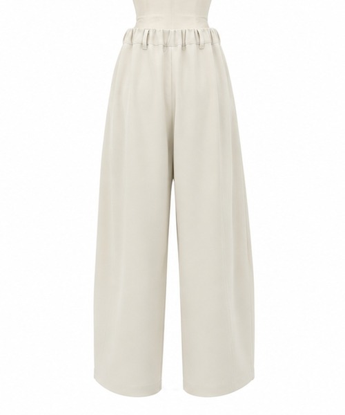 STUDIOUS（ステュディオス）の「【STUDIOUS/ステュディオス】Double Cloth Easy Pants/ダブルクロスイージーパンツ/洗濯機可/伸縮性/ウエストゴム（スウェットパンツ・レディース・ブラック/ホワイト・1/2）」の10枚目の写真