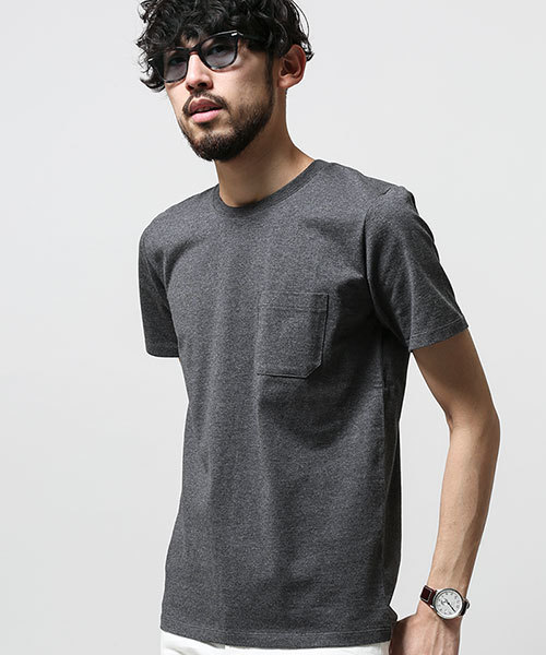 NANO universe（ナノユニバース）の「Anti Soaked (R)MIX Crew T（Tシャツ/カットソー・メンズ・グレー/チャコール/ネイビー・LARGE/MEDIUM/X-LARGE/SMALL）」の12枚目の写真