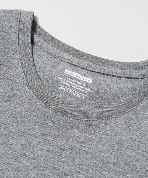 NANO universe（ナノユニバース）の「Anti Soaked (R)MIX Crew T（Tシャツ/カットソー・メンズ・グレー/チャコール/ネイビー・LARGE/MEDIUM/X-LARGE/SMALL）」の7枚目の写真