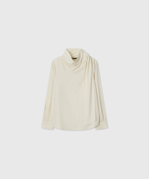 LOOKAST(ルックキャスト)の「スカーフカウルネックブラウス_アイボリー(シャツ/ブラウス・レディース・アイボリー・SMALL/MEDIUM)」の3枚目の写真