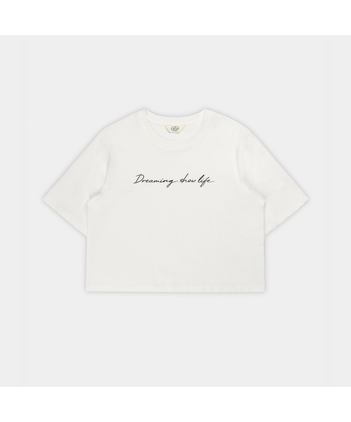 PIGMENT(ピグメント)の「ストレッチドリーミングプリントTシャツ (YZTS2607032)(Tシャツ/カットソー・レディース・ホワイト/オートミール・FREE)」の1枚目の写真