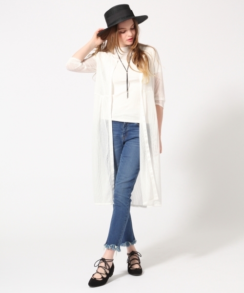 HARE（ハレ）の「2wayメッシュカットワンピース(HARE)（ワンピース・レディース・オフホワイト/グレー/ネイビー・FREE）」の19枚目の写真