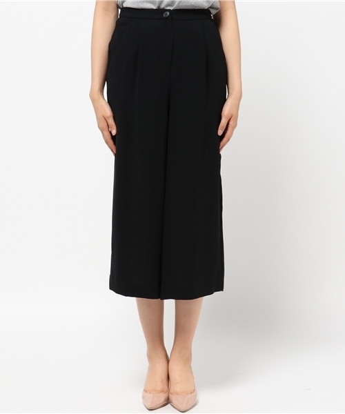NATURAL BEAUTY BASIC(ナチュラルビューティーベーシック)の「キャミ×ワイドパンツセットアップ パンツ(その他パンツ・レディース・ダークベージュ/ブラック・MEDIUM/SMALL/X-SMALL)」の10枚目の写真
