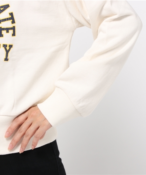 CUBE SUGAR(キューブシュガー)の「30/10 OLD裏毛ボリュームクルー(スウェット・レディース・ホワイト/グレー/カーキ/ネイビー・M)」の9枚目の写真