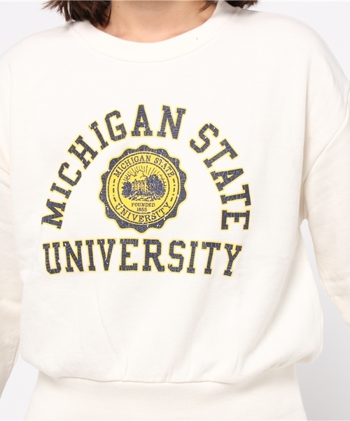 CUBE SUGAR(キューブシュガー)の「30/10 OLD裏毛ボリュームクルー(スウェット・レディース・ホワイト/グレー/カーキ/ネイビー・M)」の10枚目の写真