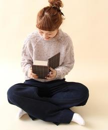 coen | 袖ケーブルカラーネップニット(ニット/セーター)