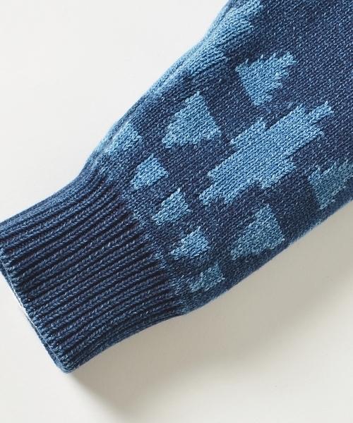 SHIPS（シップス）の「SC:【WEB限定】ネイティブ ショールカラー カーディガン(ガウン)■（カーディガン/ボレロ・メンズ・ブラック/ブルー・MEDIUM/SMALL/LARGE/X-LARGE）」の15枚目の写真