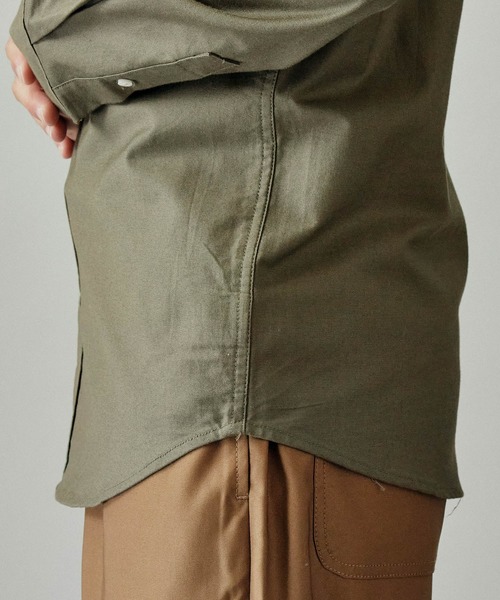 MONO-MART（モノマート）の「ボタンダウン ハイストレッチ L/S オックスフォード シャツ（シャツ/ブラウス・メンズ・ブラック/ベージュ/ネイビー/グレー/オフホワイト/ブルー/オリーブドラブ/バーガンディー/サックスブルー・M/L/XL/S）」の20枚目の写真