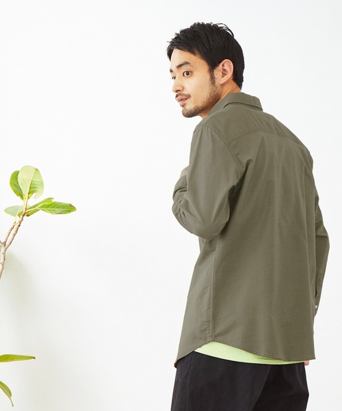 ボタンダウン ハイストレッチ L/S オックスフォード シャツ MONO