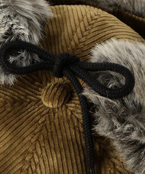 COMESANDGOES（カムズアンドゴーズ）の「＜COMESANDGOES＞ EAR CAP/キャップ □□（キャップ・メンズ・ブラック/ベージュ・FREE）」の5枚目の写真