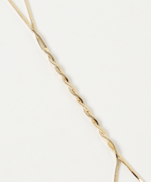 un dix cors（アンディコール）の「パールツイストネックレス（ネックレス・レディース・ゴールド・ﾌﾘ-）」の5枚目の写真