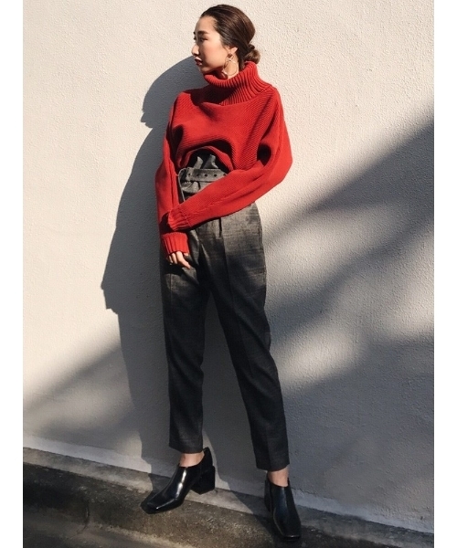 MURUA(ムルーア)の「ベルトSETアンクルテーパードPT(その他パンツ・レディース・グレー/ブラック・1/2)」の5枚目の写真