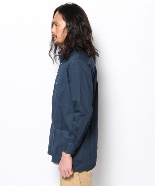 EEL(イール)の「EEL/働くシャツ(シャツ/ブラウス・メンズ・ネイビー/ホワイト/マスタード・SMALL/LARGE/MEDIUM)」の5枚目の写真