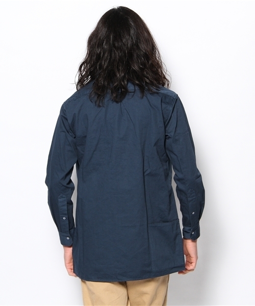 EEL(イール)の「EEL/働くシャツ(シャツ/ブラウス・メンズ・ネイビー/ホワイト/マスタード・SMALL/LARGE/MEDIUM)」の6枚目の写真