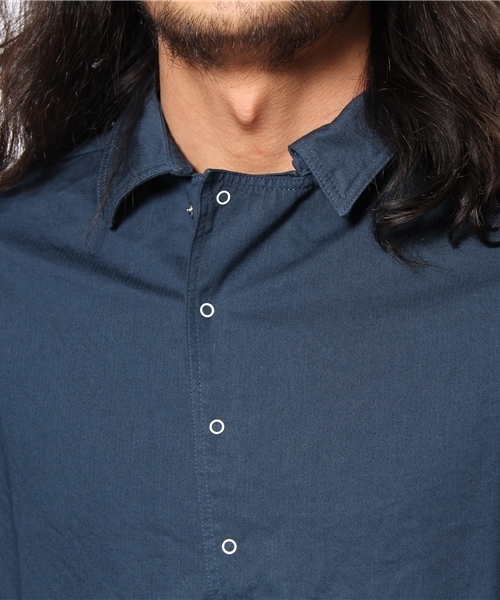 EEL(イール)の「EEL/働くシャツ(シャツ/ブラウス・メンズ・ネイビー/ホワイト/マスタード・SMALL/LARGE/MEDIUM)」の7枚目の写真