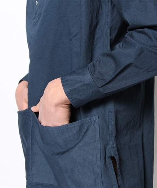 EEL(イール)の「EEL/働くシャツ(シャツ/ブラウス・メンズ・ネイビー/ホワイト/マスタード・SMALL/LARGE/MEDIUM)」の8枚目の写真