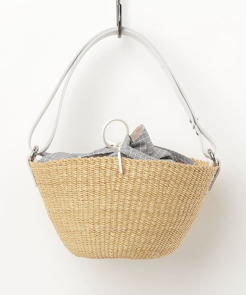 MUUN(ムーニュ)の「【MUUN/ムーニュ】EGG(かごバッグ・レディース・ホワイト/ブラック・FREE)」の2枚目の写真