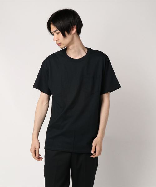 GILDAN（ギルダン）の「＃GILDAN/ギルダン　6.0オンス ウルトラコットンポケットTシャツ（Tシャツ/カットソー・メンズ・ホワイト/チャコールグレー/ライトグレー/ライトブルー/ブラック/ネイビー/レッド/ライム/オレンジ/グリーン/ワインレッド・MEDIUM/LARGE）」の17枚目の写真