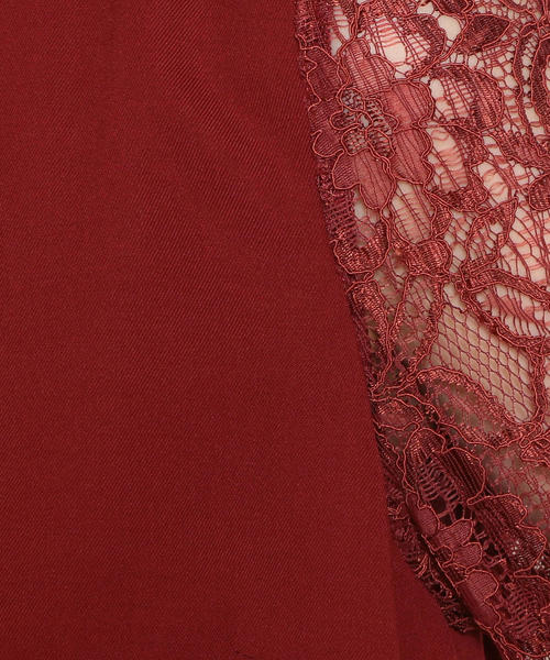 green label relaxing（グリーンレーベルリラクシング）の「D GB Peツイル×レース Vネック ワンピース（ワンピース・レディース・ブラック/ネイビー/グレー/ライトピンク/ダークグリーン/オレンジ系その他/ライトグレー/ベージュ・FREE）」の11枚目の写真