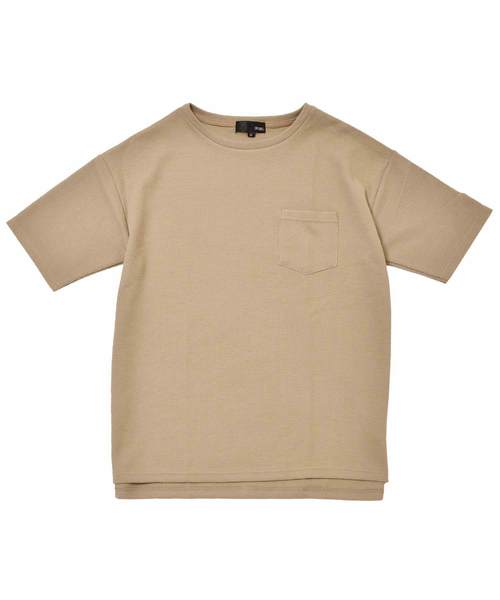 MinoriTY（マイノリティ）の「抗菌防臭加工ワッフルポケット付きビッグシルエット半袖Tシャツ カットソー ルーズ（Tシャツ/カットソー・メンズ・ブラック/ベージュ/ピンク/オフホワイト/カーキ/ネイビー/杢グレー・L/M）」の17枚目の写真